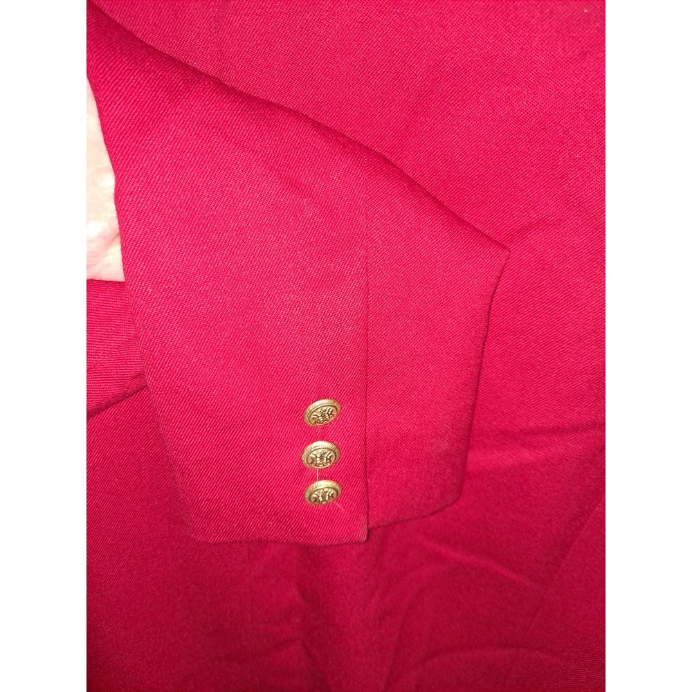 Pendleton Red Wool with Gold Button Double Breast… - image 3